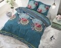 Lenjerie de pat pentru doua persoane Lana Turquoise, Sleeptime, Cotton Blended