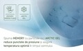 Saltea Argentum Therapy, Memory Arctic Gel, 120x190 cm, Husa cu ioni de argint, Super Ortopedica, Anatomica