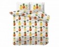 Lenjerie de pat pentru doua persoane Pineapple White, Sleeptime, Cotton Blended